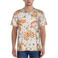 thumbnail image 1 of KLL Retro Floral Butterfly for Men's Baseball Shirts,Short Sleeve Casual Shirts Button Down Shirt for Men Beach Summer Wedding Shirt-Large, 1 of 7