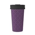 thumbnail image 1 of KLL Retro Florals Purple Pattern Stainless Steel Vacuum Insulated Tumbler - Carry Insulated Coffee Mug - Reusable Insulated Cold Brew Iced Coffee Cup Thermos, 1 of 8
