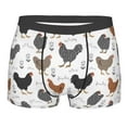 thumbnail image 1 of KLL Retro Rooster Men's Cotton Boxer Briefs Underwear-Large, 1 of 8