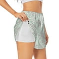 thumbnail image 1 of KLL Retro Snake Pattern Shorts Women,Athletic Shorts High Waisted Running Shorts Pocket Sporty Short Gym Elastic Workout Shorts-Large, 1 of 7