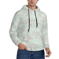 thumbnail image 1 of KLL Retro Snake Print Mens Hoodie Long Sleeve Casual Pullover Hooded Sweatshirt Fashion Drawstring Hoodies with Pocket-4X-Large, 1 of 6