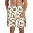 thumbnail image 1 of KLL Retro Steampunk Vehicle1 Men's Casual Summer Beach Shorts Hawaiian Shorts with Pockets-XX-Large, 1 of 5
