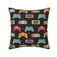 thumbnail image 1 of KLL Retro Video Game Decorative Throw Pillow Covers Velvet Soft for Couch Sofa Bedroom Living Room Outdoor (No pillow core)- 16"x16", 1 of 5