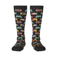 thumbnail image 1 of KLL Retro Video Game Print Cool Socks Men's Women's Crew Socks Funny Crazy Novelty Stockings, 1 of 6