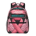 thumbnail image 1 of KLL Ribbon With Angel Wings Print Casual Backpack for Men Women,Travel Casual Backpack Outdoor Activities Bag Daypack for Travel Hiking Shopping Daily, 1 of 5