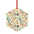 thumbnail image 1 of KLL Rockets Pattern Acrylic Christmas Ornaments,1 PCS Xmas Tree Decor with Ribbon 3" Christmas Décor Christmas Pendant for Hanging on Tree & Party Favors-Hexagon, 1 of 7