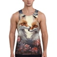 thumbnail image 1 of KLL Romantic Flower Fox Print Men's Muscle Gym Workout Stringer Tank Tops Bodybuilding Fitness T-Shirts Tank Tops Men-3X-Large, 1 of 7