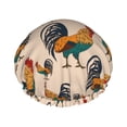 thumbnail image 1 of KLL Rooster Pattern Shower Cap & Bath Cap for Women,Reversible Oversized Waterproof Shower Caps for all Hair Lengths,Elastic Reusable Bathing Hair Cap, 1 of 6