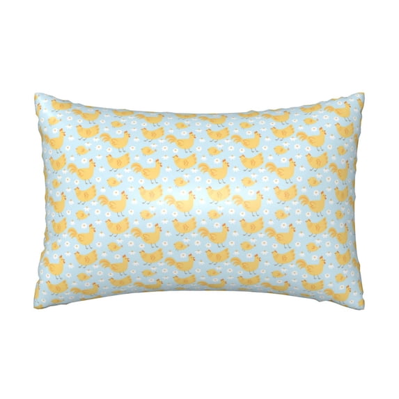KLL Roosters Pattern Silk Pillowcase for Hair and Skin Standard Size 20"X 30" Soft Breathable Pillow Covers for Sleeping