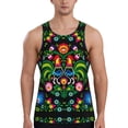 thumbnail image 1 of KLL Roosters and Flowers Print Men's Muscle Gym Workout Stringer Tank Tops Bodybuilding Fitness T-Shirts Tank Tops Men-3X-Large, 1 of 7
