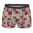thumbnail image 1 of KLL Rose Flowers Men's Cotton Boxer Briefs Underwear-Medium, 1 of 8