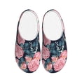 thumbnail image 1 of KLL Rose Flowers Pattern Adult Unisex Cozy Slippers,Fuzzy Slip-on Slippers TPR Sole Slippers Comfort Plush Home Footwear for Indoor & Outdoor-13, 1 of 7