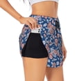 thumbnail image 1 of KLL Rose Flowers Pattern Shorts Women,Athletic Shorts High Waisted Running Shorts Pocket Sporty Short Gym Elastic Workout Shorts-Large, 1 of 7