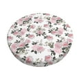 thumbnail image 1 of KLL Rose Flowers Round Bar Chair Cushion Cover 12 inch ,Bar Stool Protector with Elastic, Soft Washable, 1 of 6