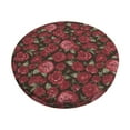 thumbnail image 1 of KLL Rose Flowers Round Bar Chair Cushion Cover 12 inch ,Bar Stool Protector with Elastic, Soft Washable, 1 of 6