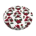 thumbnail image 1 of KLL Rose Flowers Round Bar Chair Cushion Cover ,Bar Stool Protector with Elastic, Soft Washable, 1 of 6