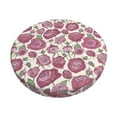 thumbnail image 1 of KLL Rose Flowers Round Bar Chair Cushion Cover ,Bar Stool Protector with Elastic, Soft Washable, 1 of 6