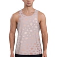 thumbnail image 1 of KLL Rose Gold Abstract Spots 1 Print Men's Muscle Gym Workout Stringer Tank Tops Bodybuilding Fitness T-Shirts Tank Tops Men-XX-Large, 1 of 7