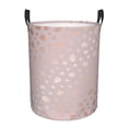 thumbnail image 1 of KLL Rose Gold Abstract Spots 1 Waterproof Foldable Laundry Hamper Bucket with Handles for Storage Bin,Kids Room,Home Organizer (Medium ), 1 of 7