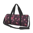 thumbnail image 1 of KLL Rose Mix Leopard 2 Duffle Bag For Men Women Sport Gym Fitness Tote Travel Training Workout Basketball Football Weekender, 1 of 6