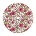 thumbnail image 1 of KLL Rose Mix Leopard 4 Christmas Tree Skirt 36" ,Party Decorations Farmhouse for Christmas Decorations Holiday Party, 1 of 6