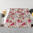 thumbnail image 1 of KLL Rose Mix Leopard 4 Print Fleece Throw Blanket, Horizontal Fleece Bedding Cute Soft Blankets Comfy Fleece Flannel Plush Home Decor for Couch & Bed -60"x50", 1 of 9