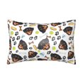 thumbnail image 1 of KLL Rottweiler Pattern Silk Pillowcase for Hair and Skin Standard Size 20"X 30" Soft Breathable Pillow Covers for Sleeping, 1 of 6