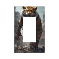 thumbnail image 1 of KLL Ruins Tiger Warrior Pattern Electrical Outlet Covers, 3" x 5" 1 Pack Electric Receptacle Plug Covers for Decorator Receptacle Outlet & Switch-Style U, 1 of 6