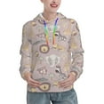 thumbnail image 1 of KLL Safari Animals for Womens Pullover Hoodie with Pocket Hooded Long Sleeve Shirts Sweatshirt for Women-Large, 1 of 7