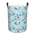 thumbnail image 1 of KLL Sailboats Anchors Waterproof Foldable Laundry Hamper Bucket with Handles for Storage Bin,Kids Room,Home Organizer (Small ), 1 of 7