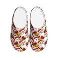 thumbnail image 1 of KLL Santa Claus bells Snowman Pattern Adult Unisex Cozy Slippers,Fuzzy Slip-on Slippers TPR Sole Slippers Comfort Plush Home Footwear for Indoor & Outdoor-39/40, 1 of 7