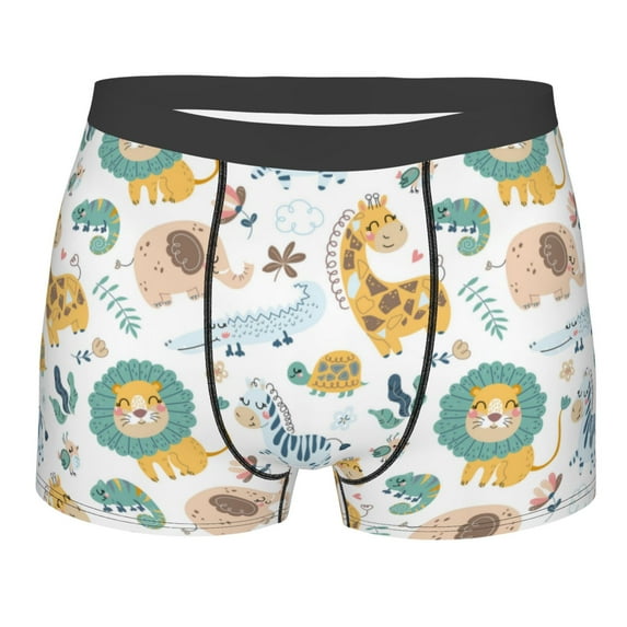 KLL Scandinavian Africa Men's Cotton Boxer Briefs Underwear-Small