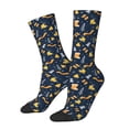thumbnail image 1 of KLL Scarf Ski Shoes sock Print Cool Socks Men's Women's Crew Socks Funny Crazy Novelty Stockings, 1 of 6