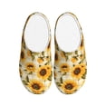 thumbnail image 1 of KLL Scottish Plaid Sunflower Pattern Adult Unisex Cozy Slippers,Fuzzy Slip-on Slippers TPR Sole Slippers Comfort Plush Home Footwear for Indoor & Outdoor-35/36, 1 of 7