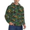 thumbnail image 1 of KLL Scraper Print Mens Hoodie Long Sleeve Casual Pullover Hooded Sweatshirt Fashion Drawstring Hoodies with Pocket-Large, 1 of 1
