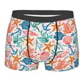 thumbnail image 1 of KLL Sea Creatures Men's Cotton Boxer Briefs Underwear-XX-Large, 1 of 8