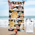 thumbnail image 1 of KLL Sea Shell Microfiber Beach Towel Fast Drying,Extra Large 27.5"x55" Sand Free Beach Towel Super Lightweight Towels, 1 of 5