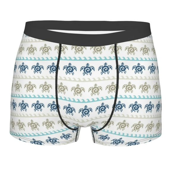 KLL Sea Turtle Men's Cotton Boxer Briefs Underwear-Small