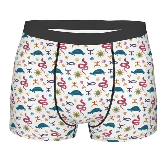 KLL Sea Turtle Men's Cotton Boxer Briefs Underwear-Small