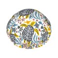 thumbnail image 1 of KLL Sea Turtle Pattern Shower Cap & Bath Cap for Women,Reversible Oversized Waterproof Shower Caps for all Hair Lengths,Elastic Reusable Bathing Hair Cap, 1 of 6