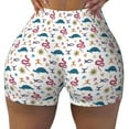 thumbnail image 1 of KLL Sea Turtle Pattern Workout Shorts for Women Scrunch Short Gym Yoga Running Sport Active Exercise Fitness Shorts, 1 of 8