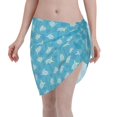 thumbnail image 1 of KLL Sea Turtle Print Women's Sarong Coverups Short Bathing Suit Wrap Skirt Beach Wrap Swimsuit Cover Ups, 1 of 6