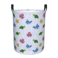 thumbnail image 1 of KLL Sea Turtle Whale Waterproof Foldable Laundry Hamper Bucket with Handles for Storage Bin,Kids Room,Home Organizer (Medium ), 1 of 7