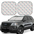 thumbnail image 1 of KLL Sea Turtle Windshield Sun Shade 2-Piece Foldable Car Front Window Sunshade for Most Sedans SUV Truck- Medium, 1 of 5