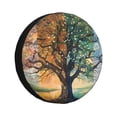 thumbnail image 1 of KLL Seasonal Tree Reflection Pattern 14-17 inch Spare Tire Cover Universal Wheel Protector for Truck SUV Trailer Camping Rv Tire Covers-16 inch, 1 of 6