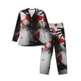 thumbnail image 1 of KLL Shadows Behind Sleepwear Mens Flannel Pajamas,Long Cotton Pj Set, 1 of 7