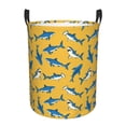 thumbnail image 1 of KLL Shark Print Waterproof Foldable Laundry Hamper Bucket with Handles for Storage Bin,Kids Room,Home Organizer (Small ), 1 of 7