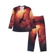 thumbnail image 1 of KLL Shark Underwater Vortex Sleepwear Mens Flannel Pajamas,Long Cotton Pj Set, 1 of 1