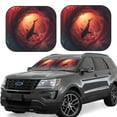 thumbnail image 1 of KLL Shark Underwater Vortex Windshield Sun Shade 2-Piece Foldable Car Front Window Sunshade for Most Sedans SUV Truck- Small, 1 of 5