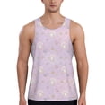 thumbnail image 1 of KLL Shells Pearl Print Men's Muscle Gym Workout Stringer Tank Tops Bodybuilding Fitness T-Shirts Tank Tops Men-Large, 1 of 7